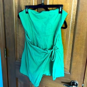Green Halter Romper